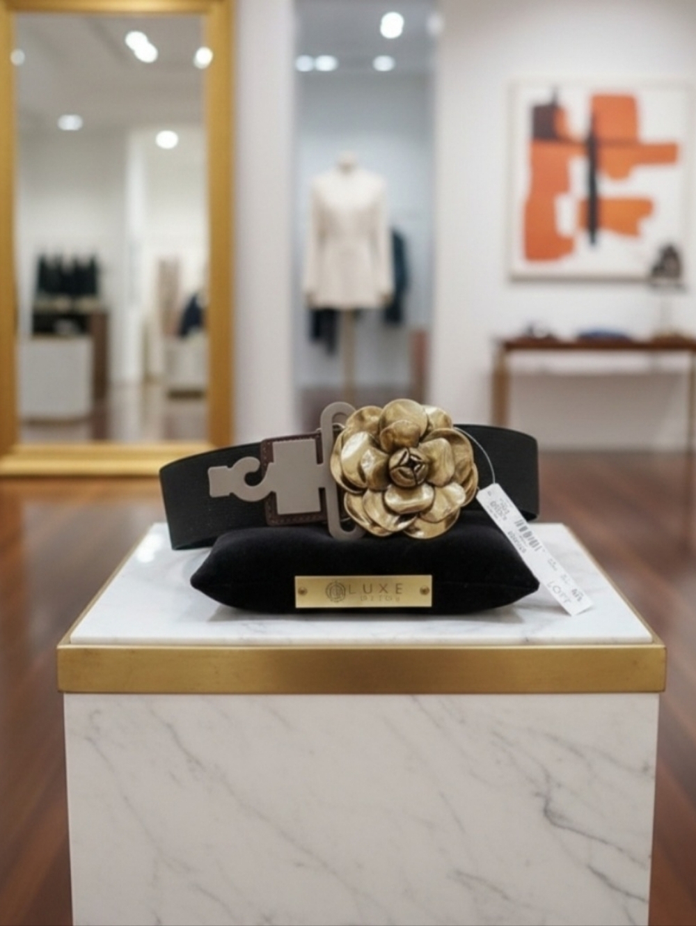 ⚡️LOFT Gold Floral Women's Belt